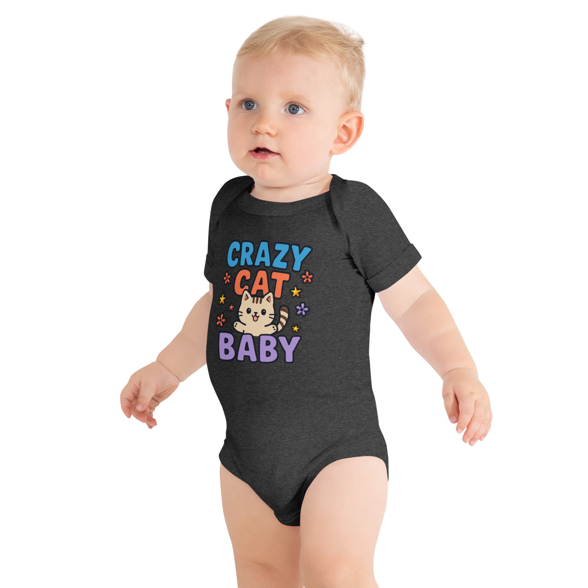 Crazy Cat Baby Onesie