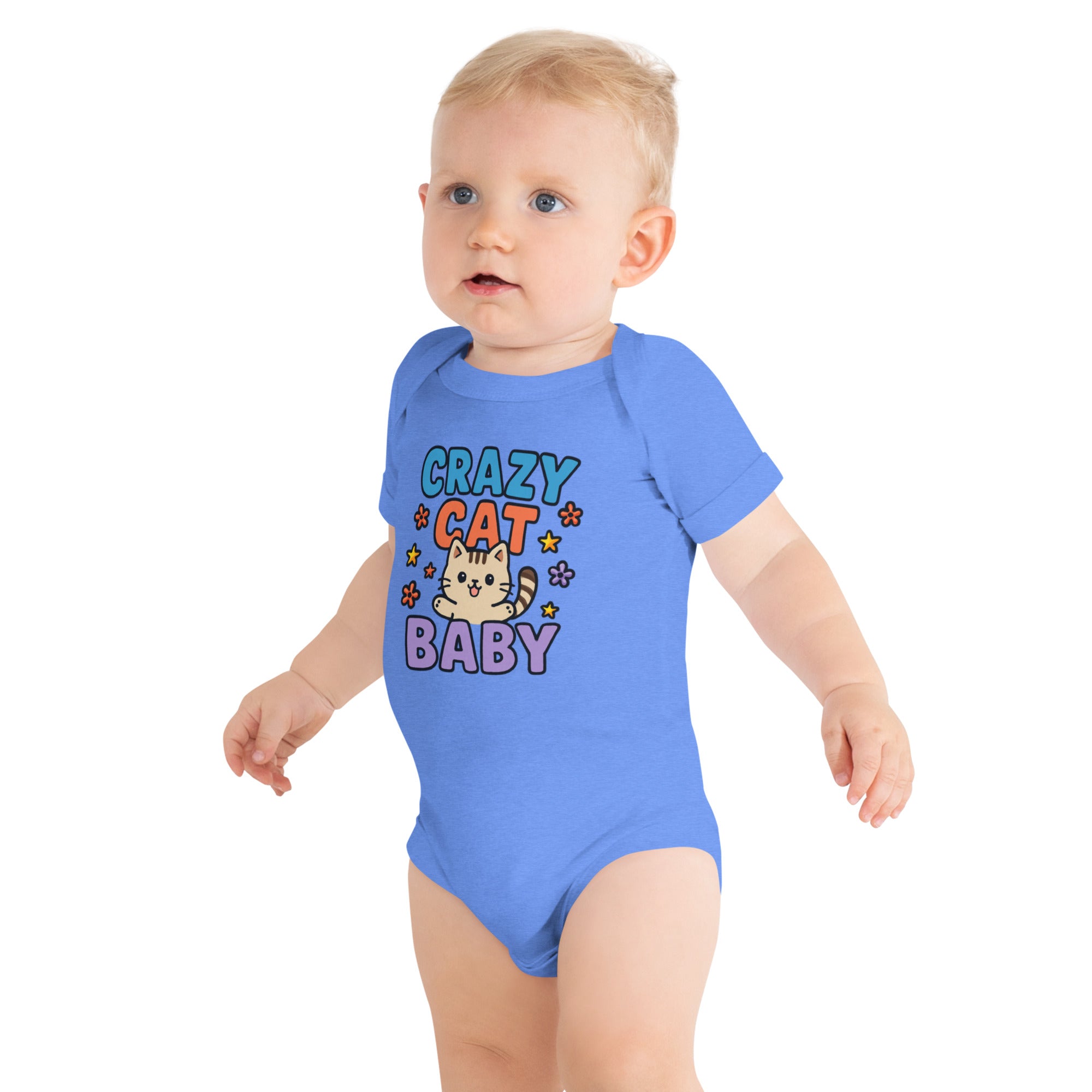 Crazy Cat Baby Onesie