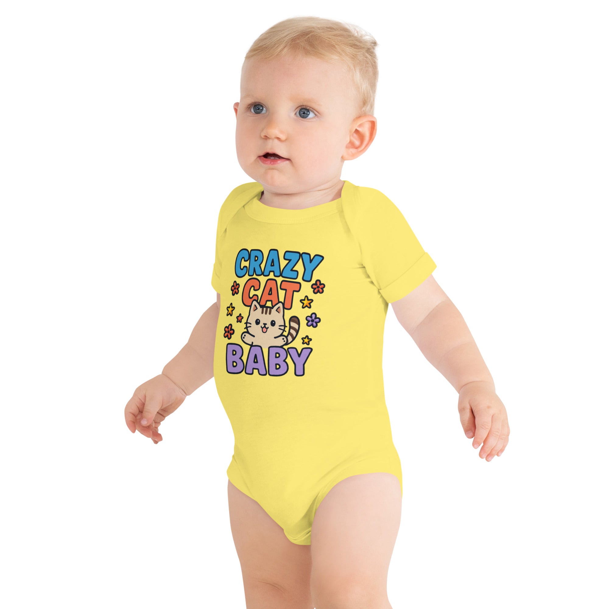 Crazy Cat Baby Onesie