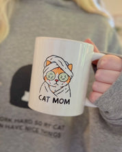 Spa Day Cat Mom Mug