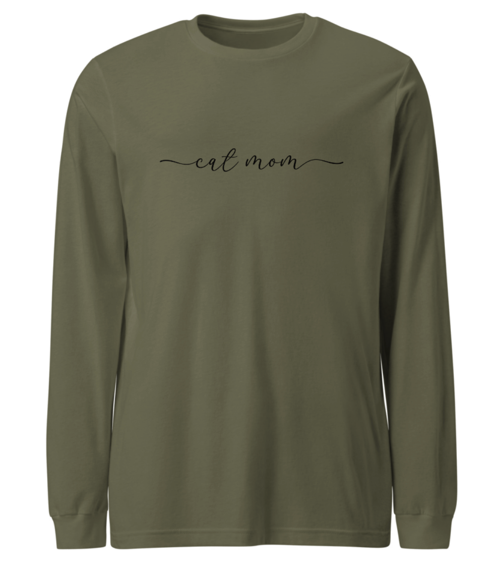 Cat Mom Long Sleeve T-Shirt