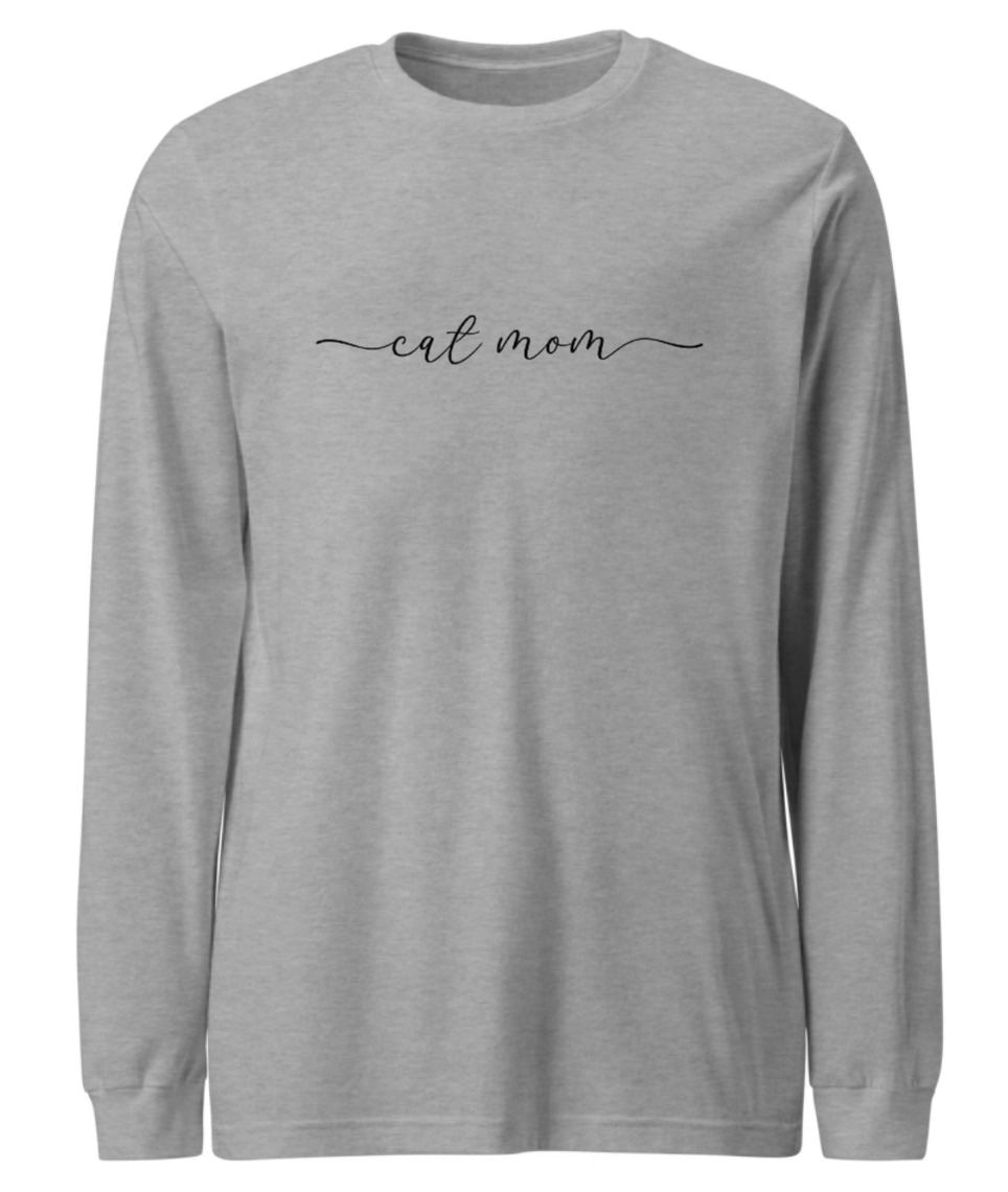 Cat Mom Long Sleeve T-Shirt