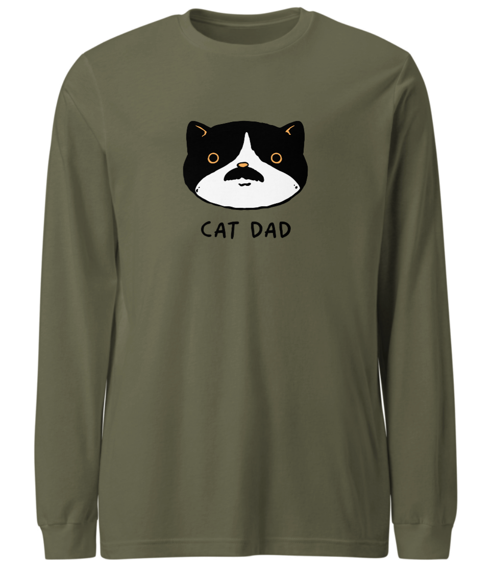 Cat Dad Long Sleeve T-Shirt