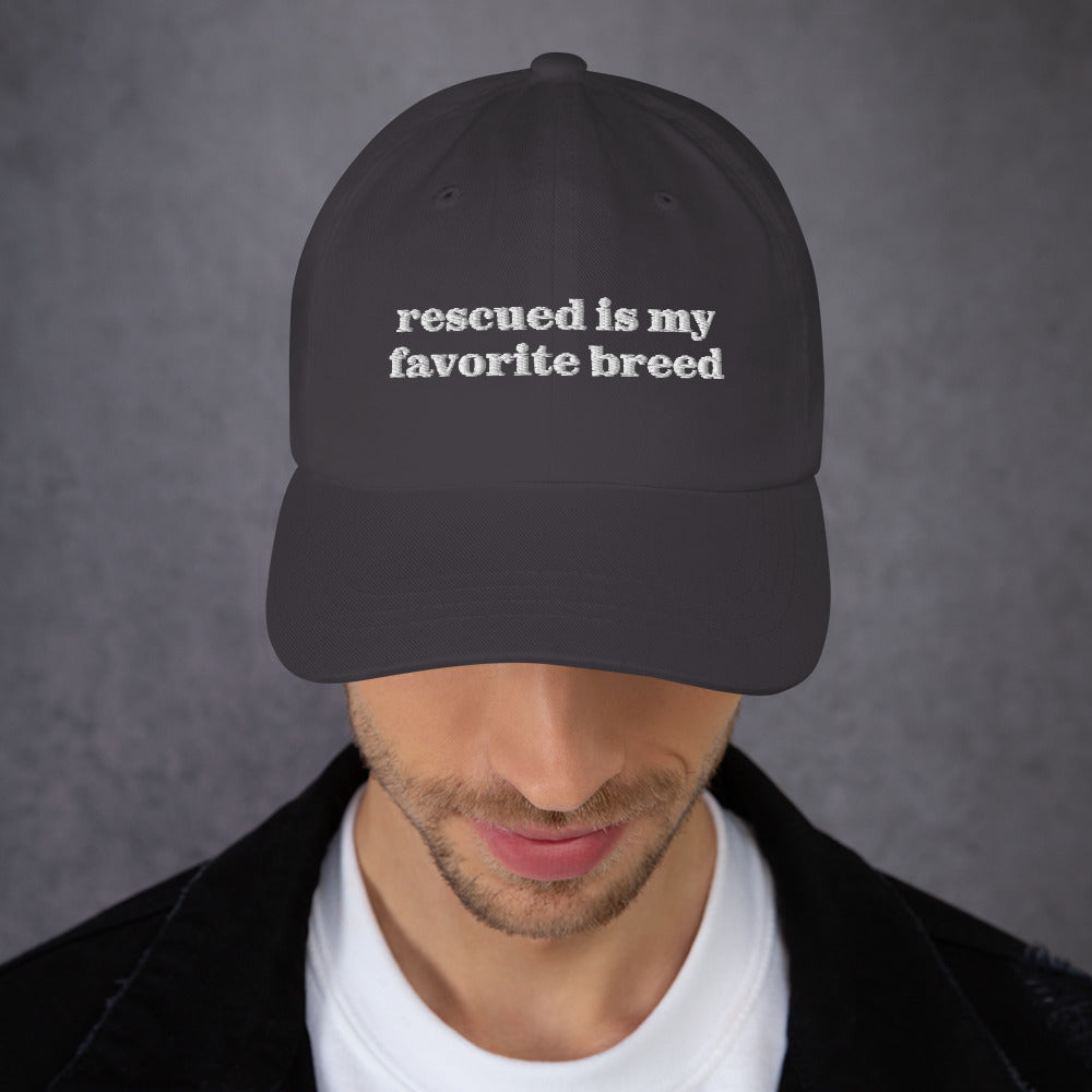 Rescued is My Favorite Breed Hat