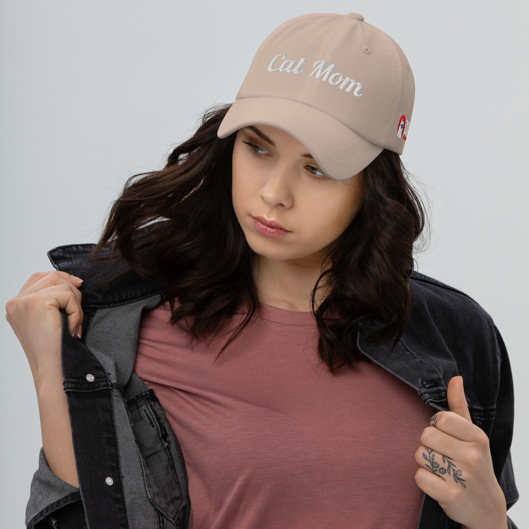 Cat Mom Script Hat
