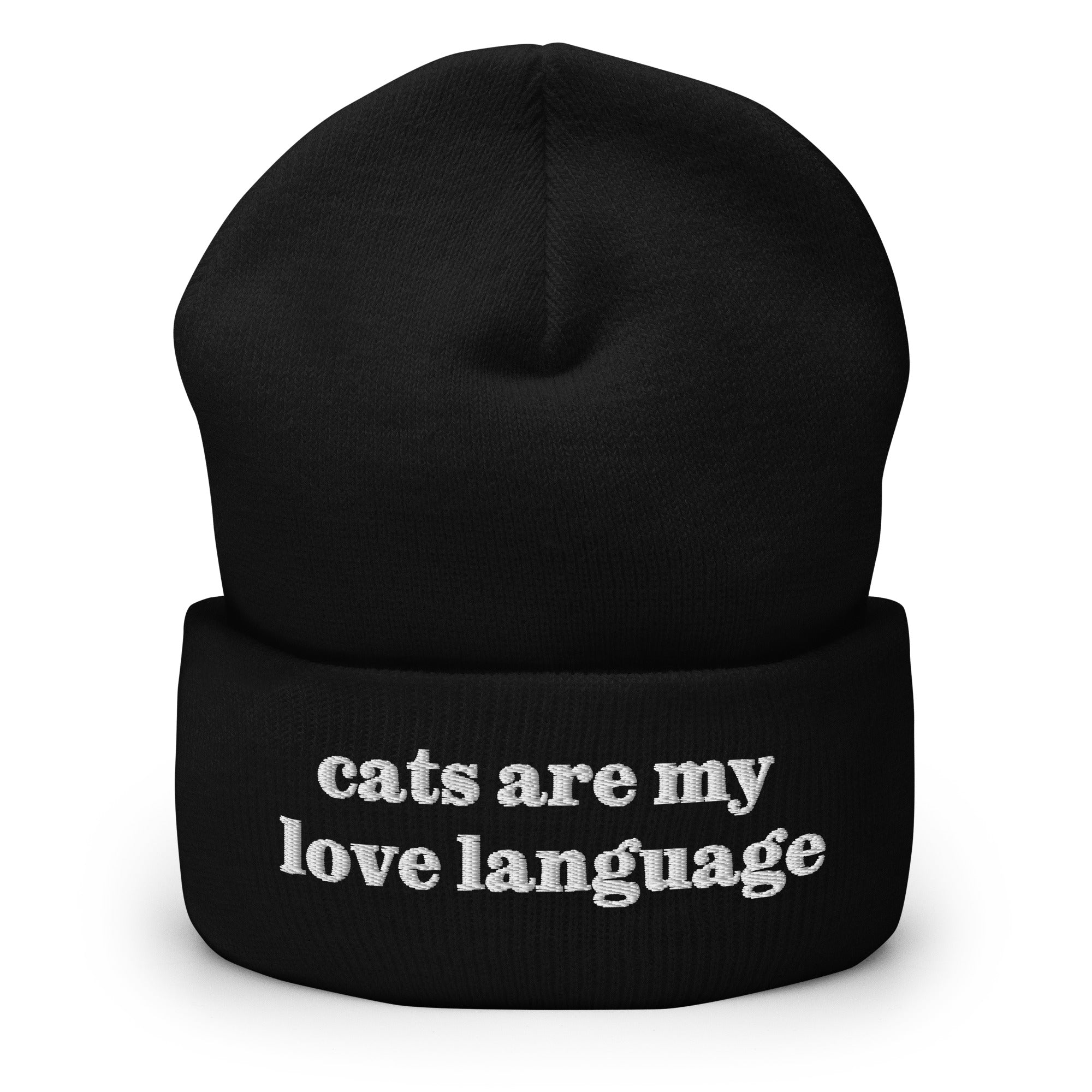 Cats Are My Love Language Beanie