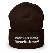 Rescued Is My Favorite Breed Beanie