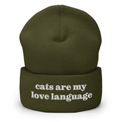 Cats Are My Love Language Beanie