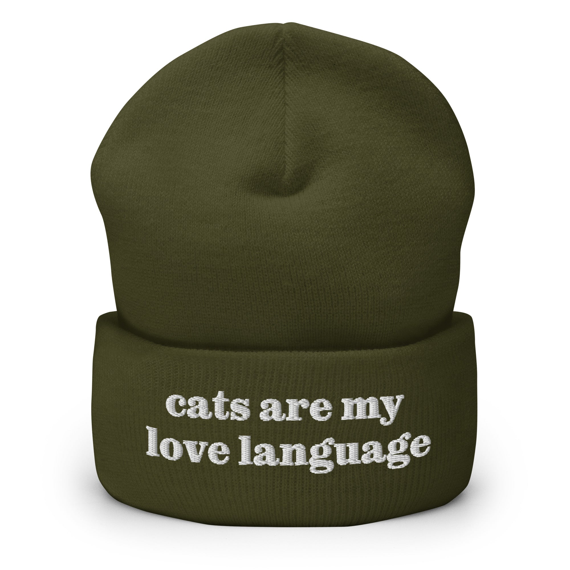 Cats Are My Love Language Beanie