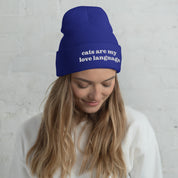Cats Are My Love Language Beanie