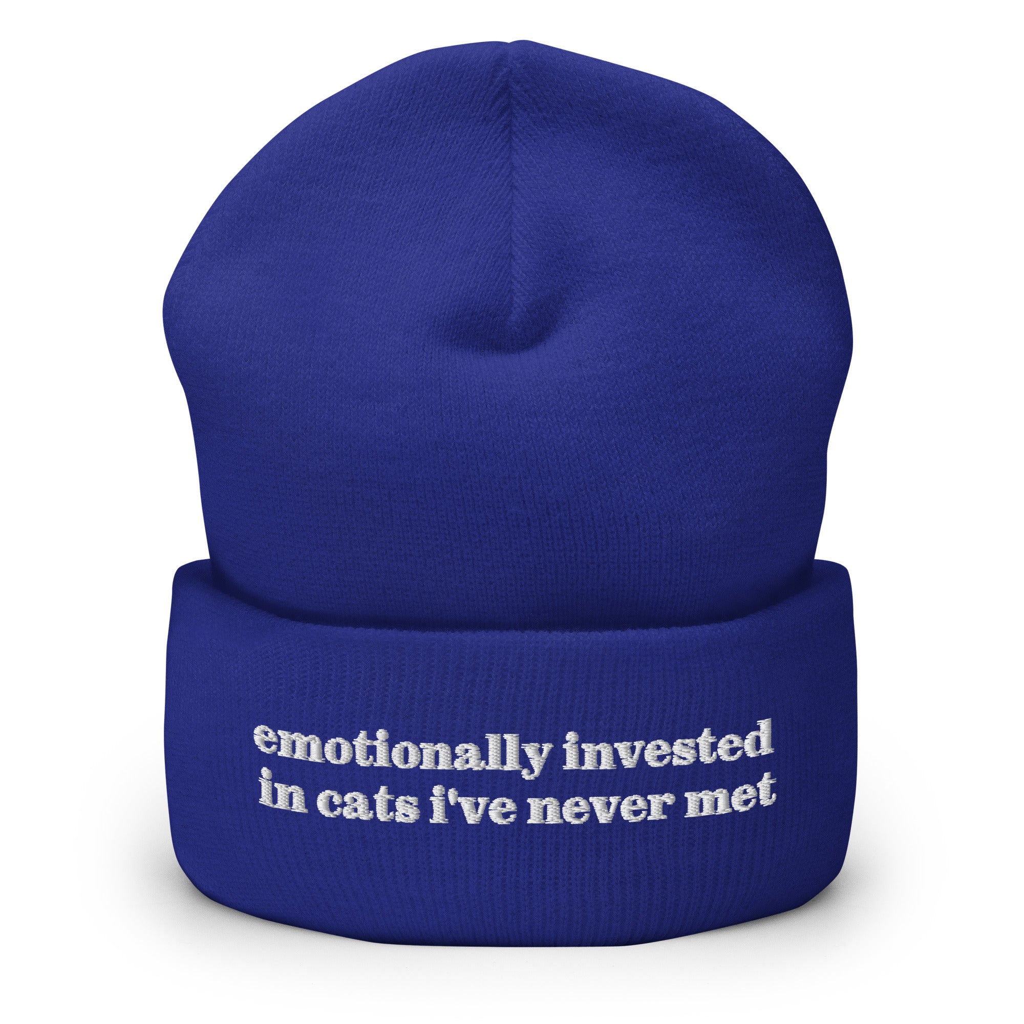 Emotionally Invested In Cats I've Never Met Beanie