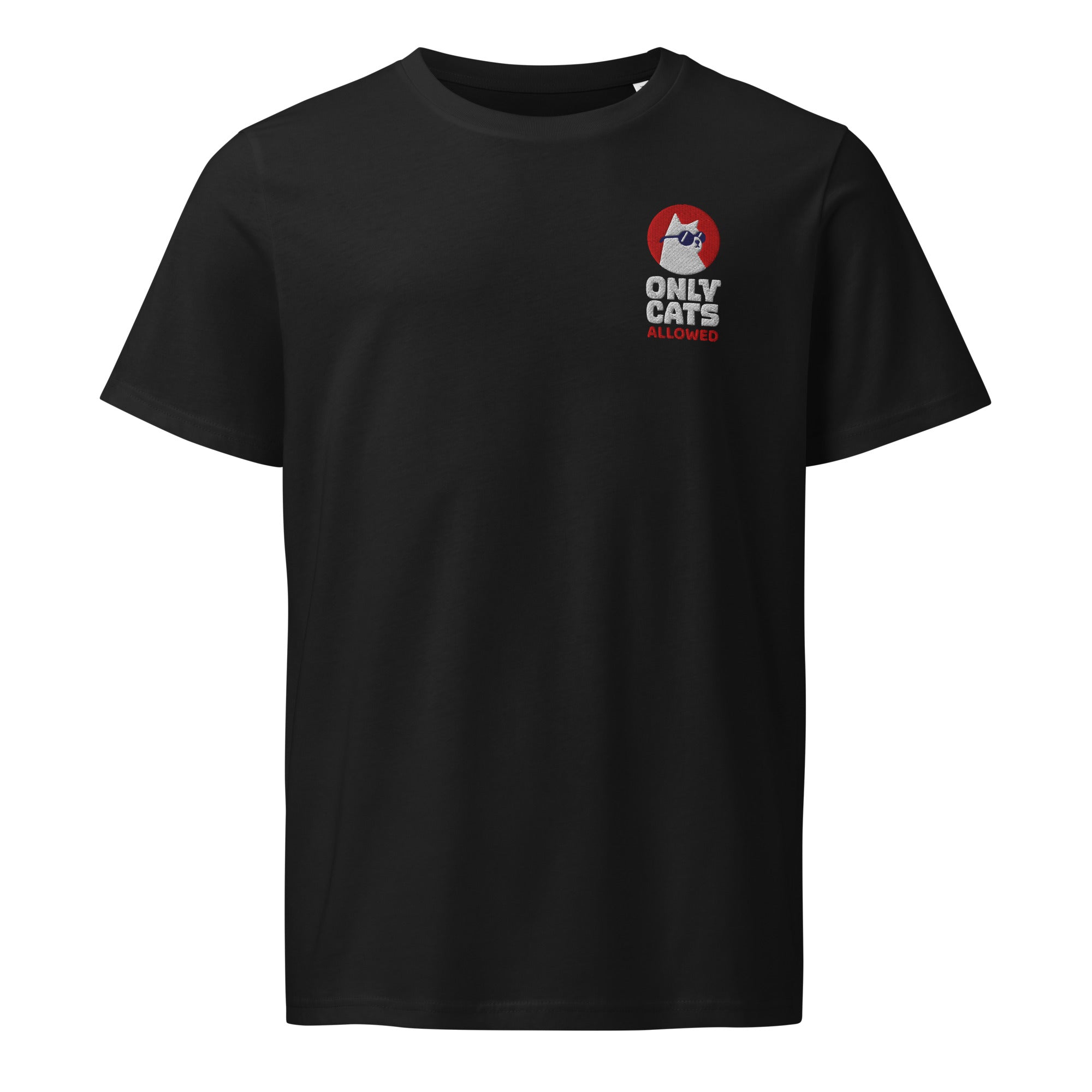 Only Cats Allowed Embroidered Logo T-Shirt