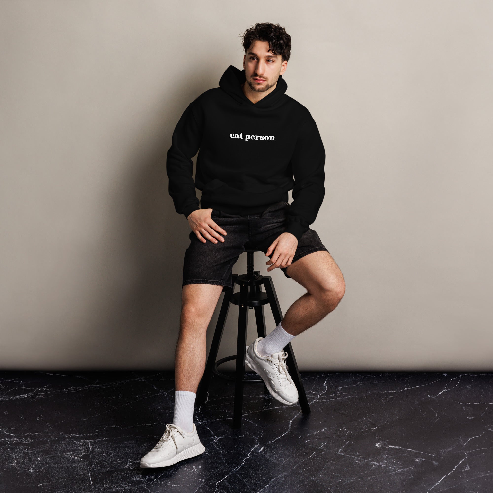 Cat Person Oversized Hoodie