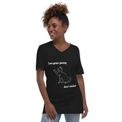 Love Your Pussy Unisex V-Neck T-Shirt [Proceeds go to The Paw Project]