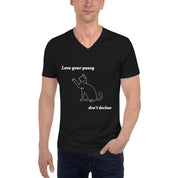 Love Your Pussy Unisex V-Neck T-Shirt [Proceeds go to The Paw Project]