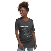 Love Your Pussy Unisex V-Neck T-Shirt [Proceeds go to The Paw Project]