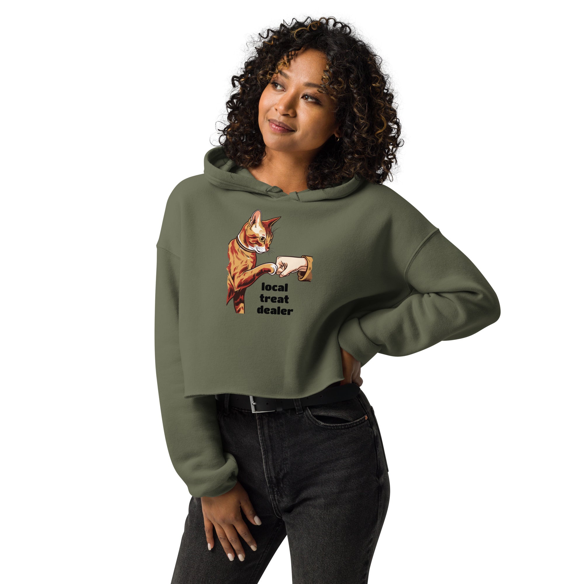 Local Treat Dealer Crop Hoodie