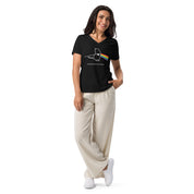 Dark Side of the Meow Women's V-Neck T-Shirt